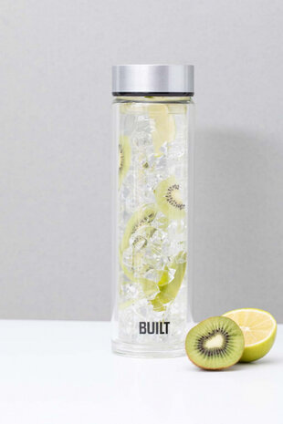 thermosfles Built New York 450 ml glas zilver