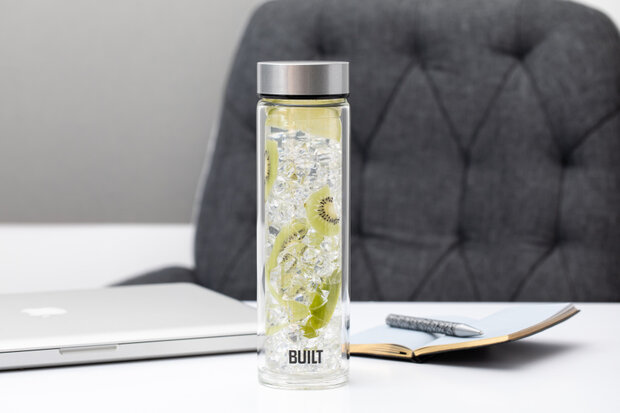 thermosfles Built New York 450 ml glas zilver