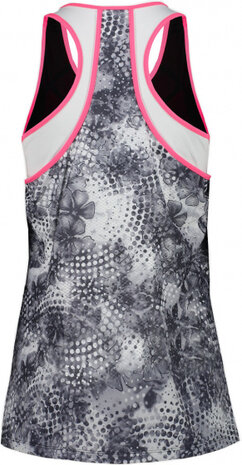 sporttop dames polyester grijs/roze maat 42