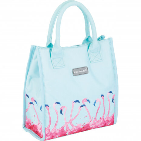 koeltas 24 x 10 x 25 cm 4 liter blauw/roze