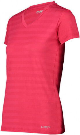 T-Shirt dames&nbsp;polyester/elastaan roze maat 34