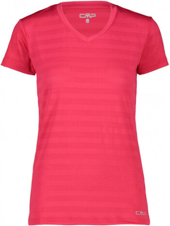 T-Shirt dames&nbsp;polyester/elastaan roze maat 48