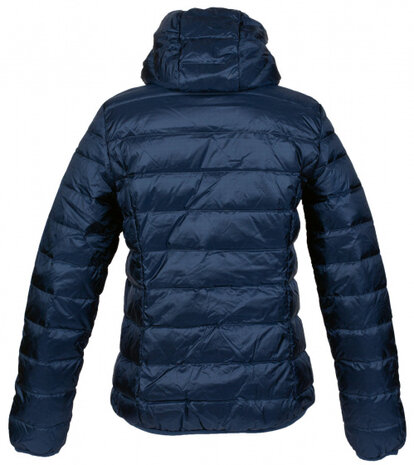 donsjas Belfast dames nylon donkerblauw/roze maat L