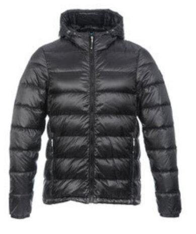 donsjas Nuuk heren nylon/dons zwart maat 4XL
