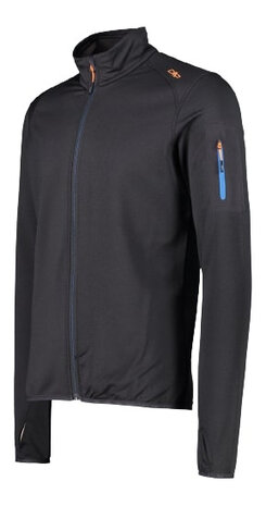 outdoorvest Grid-Tech heren polyester zwart maat 3XL