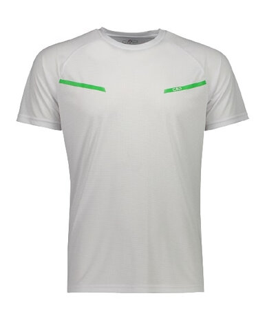 T-shirt heren polyester wit maat 4XL