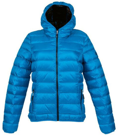 outdoorjas Aberdeen dames nylon blauw/zwart maat S