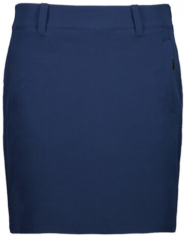 outdoorrok dames nylon/elastaan donkerblauw maat 40