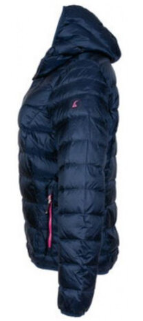 outdoorjas Aberdeen dames nylon blauw/roze maat XL