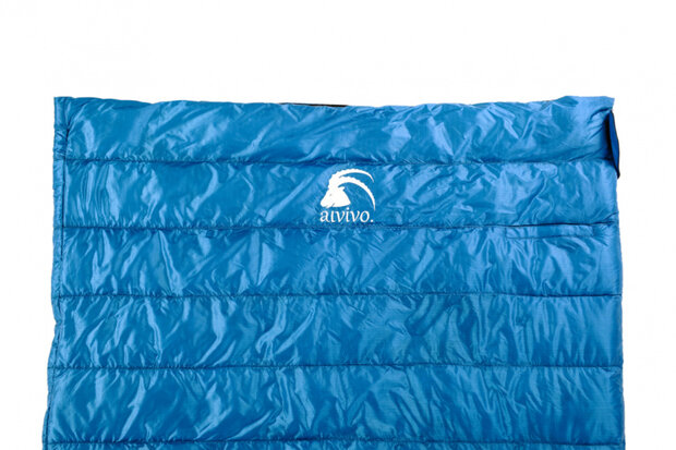 slaapzak Ibex Travel Light 230 cm nylon blauw