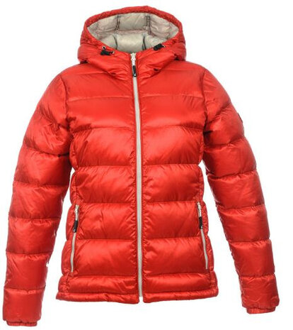 donsjas Atsana dames nylon/dons rood/grijs maat XL