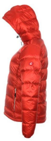donsjas Atsana dames nylon/dons rood/grijs maat XL