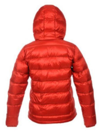 donsjas Atsana dames nylon/dons rood/grijs maat XL