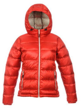 donsjas Atsana dames nylon/dons rood/grijs maat XL