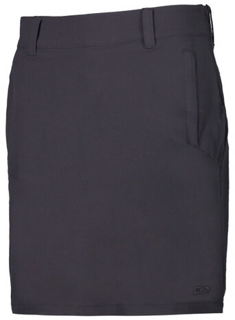 outdoorrok dames nylon/elastaan antraciet maat 40