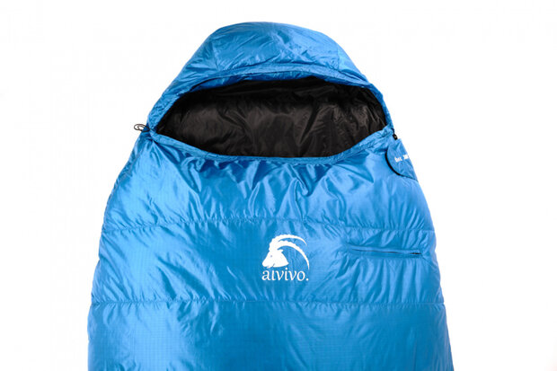 slaapzak Ibex 700 255 cm nylon blauw