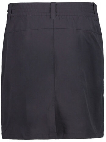 outdoorrok dames nylon/elastaan antraciet maat 46