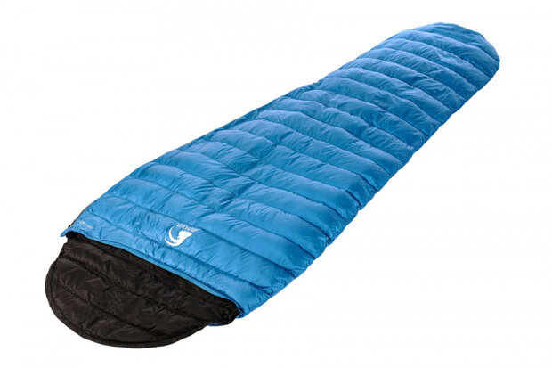 slaapzak Ibex Light 215 cm nylon blauw