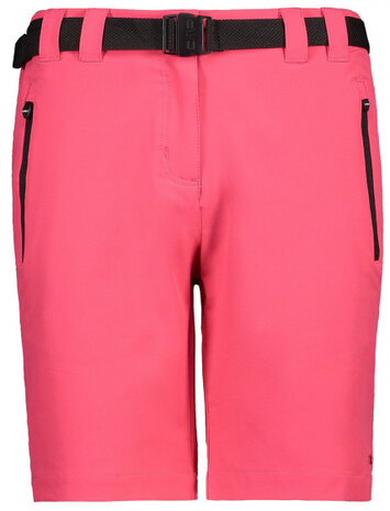 outdoorbroek dames polyester/elastaan roze maat 44