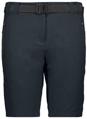 outdoorbroek dames polyester/elastaan donkerblauw maat 34