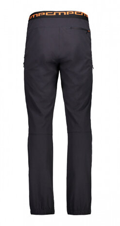 wandelbroek heren nylon antraciet maat 3XL