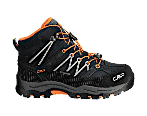 wandelschoenen Rigel Mid junior su&egrave;de oranje/zwart maat 28
