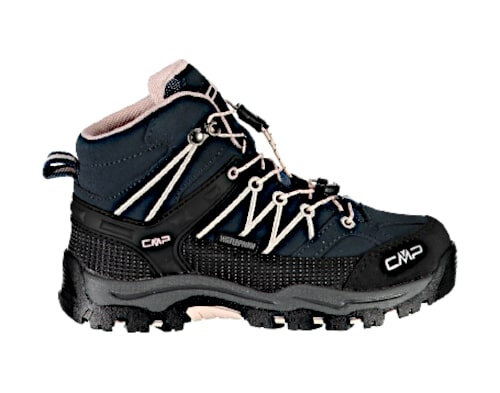 wandelschoenen Rigel Mid junior su&egrave;de roze/zwart maat 30