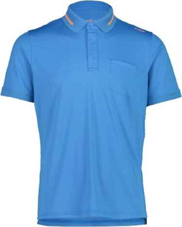 polo Hi-tech heren dry-function polyester blauw maat XL
