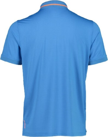 polo Hi-tech heren dry-function polyester blauw maat XL