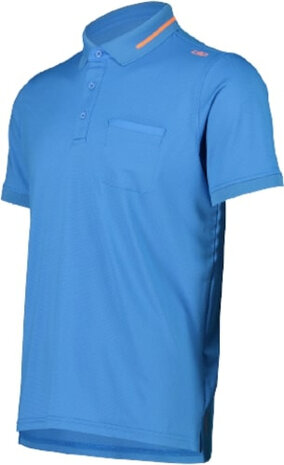 polo Hi-tech heren dry-function polyester blauw maat XL