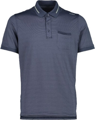 polo Hi-tech heren dry-function polyester donkerblauw maat 4XL
