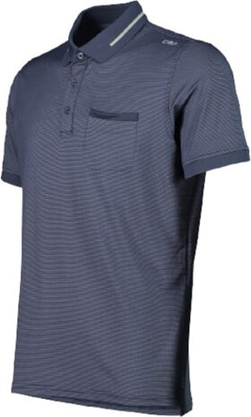 polo Hi-tech heren dry-function polyester donkerblauw maat 4XL