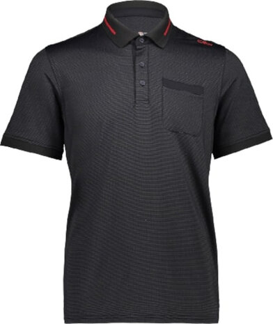 polo Hi-tech heren dry-function polyester antraciet maat S