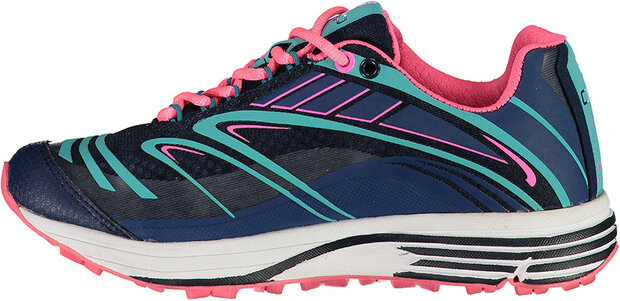 trailschoenen Maia dames polyester/EVA navy/roze maat 37