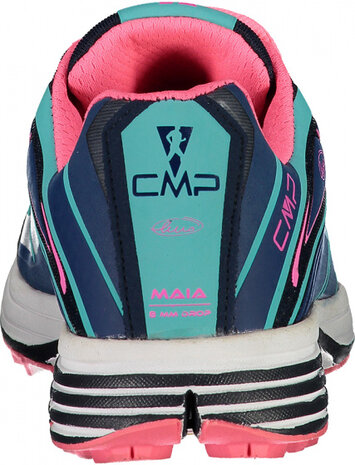 trailschoenen Maia dames polyester/EVA navy/roze maat 37