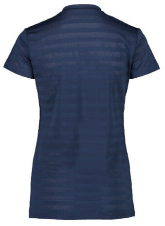 T-shirt dames polyester donkerblauw maat 34