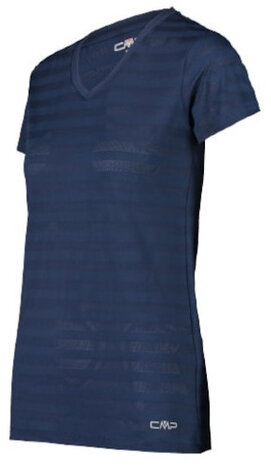 T-shirt dames polyester donkerblauw maat 38