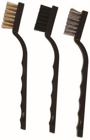 Staalborstel Set Mini 3-Rijen 3 Stuks
