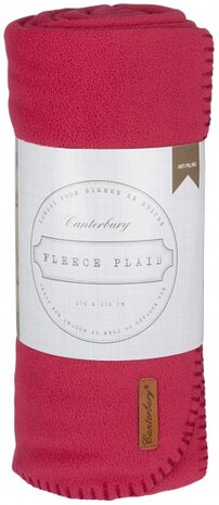 fleece-deken Cozy 150 x 130 cm bordeaux
