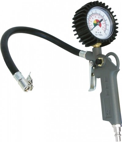 luchtpistool met manometer aluminium grjis