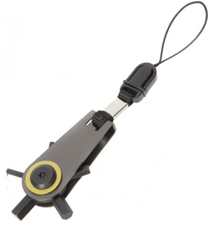 zakinbussleutel Zipper 8,5 cm grijs