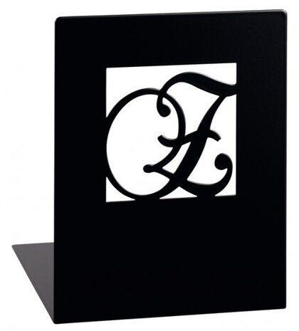 Libri_x boekensteun A en Z staal zwart