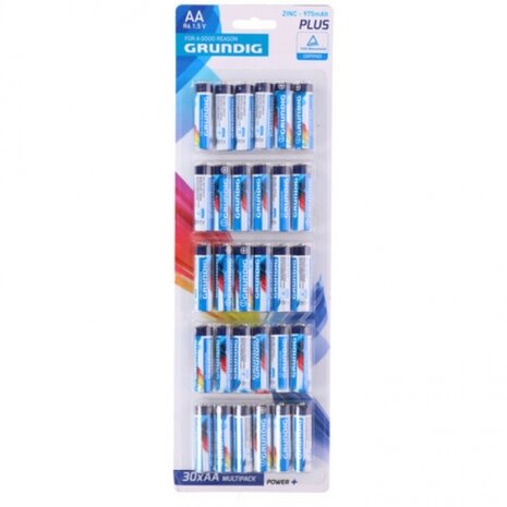 batterijen R06 AA zink 30 stuks