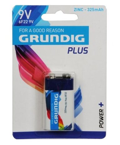 batterijen 6F22 ZN 325 mAh per stuk