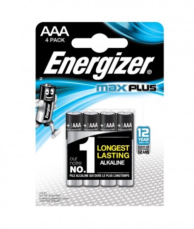 batterijen Max Plus AAA 4 stuks