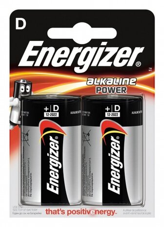 batterijen Power LR20 D 2 stuks
