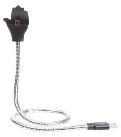 micro USB-kabel 2-in-1 hand 58 cm zwart/zilver