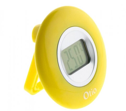 binnenthermometer met lcd-scherm 77 mm geel