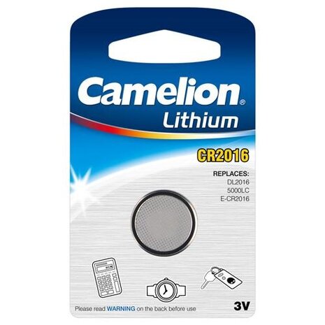 batterij knoopcel Lithium 3V CR2016 per stuk