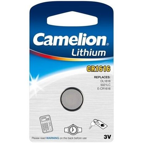 batterij knoopcel Lithium 3V CR1616 per stuk